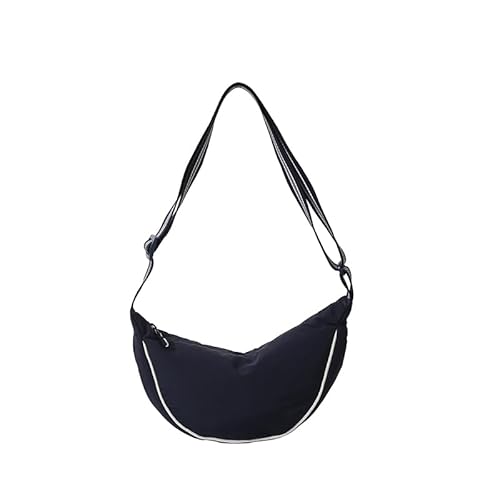 EKSMA Nylon-Halbmondtasche, trendige Umhängetasche, Reise-Schultertasche for Damen(Blue) von EKSMA