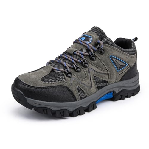 EKSMA Wanderschuhe Herren Wasserdicht Berg Trekking Schuhe Männer Atmungsaktive Wanderschuhe Outdoor Sport Laufen Camping Klettern(Gray,EU 40) von EKSMA