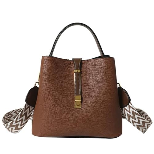 EKSMA Weibliche All-Match-Umhängetasche PU-Leder Umhängetasche Vielseitige Handtasche(Light Brown) von EKSMA