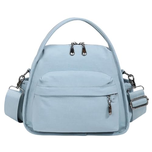 EKSMA Weibliche Nylon-Umhängetasche, stilvolle Umhängetasche, Pendel-Reisehandtasche(Blue) von EKSMA