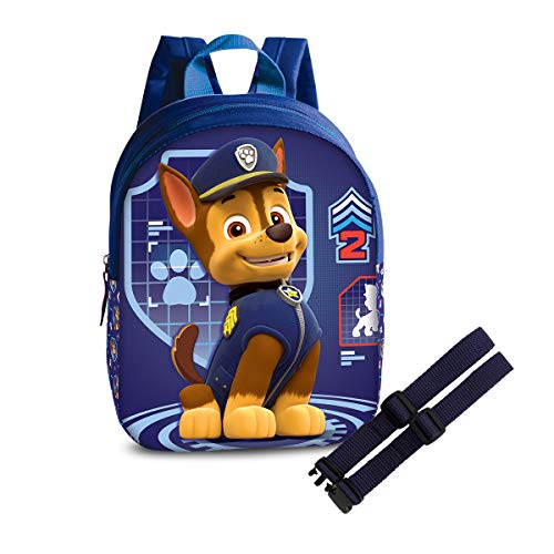 Set Kinder Rucksack mit 3D Effekt + GURTIES Brustgurt Skye Chase 23 x 29 x 10 (blau) von EL BURRO