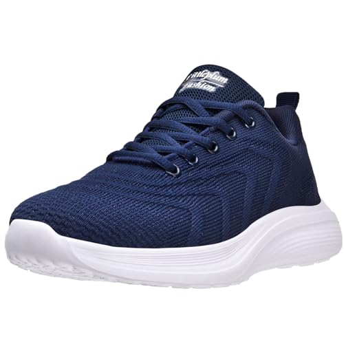 ELAPHURUS Damen Sneaker Atmungsaktiv Hallenturnschuhe Leicht Fitnessschuhe Walking Sportschuhe,Blau,37 EU von ELAPHURUS