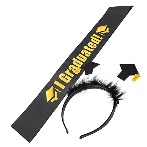ELAYARD 1 Set Doktorhut Stirnband Set Abschlusshüte Abschluss Tiara 2023 Abgestufte Haardekoration Abschlusshut Haarband Und Schärpe Abschluss Requisiten Abschluss Dekorationen ELAYARD 1 Set Doktorhut Stirnband Set Abschlusshüte Abschluss Tiara 2023 Abgestufte Haardekoration Abschlusshut Haarband Und Schärpe Abschluss Requisiten Abschluss Dekorationen von ELAYARD