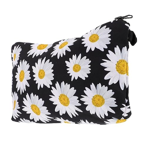 ELAYARD 1stück Kosmetiktasche Für Damen Tragbare Make-up-Tasche Multifunktionale Aufbewahrungstasche Schwarz Für Reisen Und Alltagsgebrauch Mit Reißverschluss Und Kompaktem Design von ELAYARD