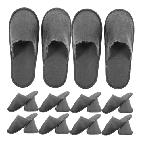 ELAYARD 10 Paare Einweg Hausschuhe aus Weichem Material Bequeme Hotelslipper für Damen und Herren Leicht Tragbar Rutschfest für Gäste Reisen und Innenbereich von ELAYARD
