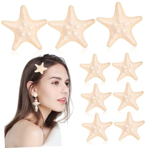 ELAYARD 10stücke Meerjungfrau Haarklammern Seestern Haarspangen Aus Resin Leichte Alligator Clips Für Frauen Und Mädchen Accessoires Für Partys Und Meerjungfrauen-outfits von ELAYARD