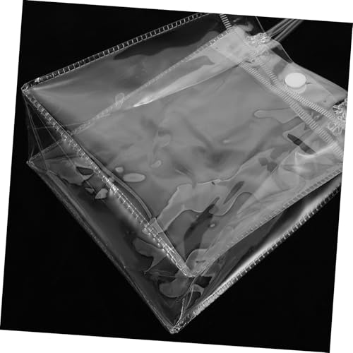 ELAYARD 10 Stück Teiliges Kleine Transparente mit Griff Wiederverwendbar Tragbar Vielseitig Einsetzbar als Einkaufstasche Geschenkverpackung oder Partybeutel mit Knopfverschluss von ELAYARD