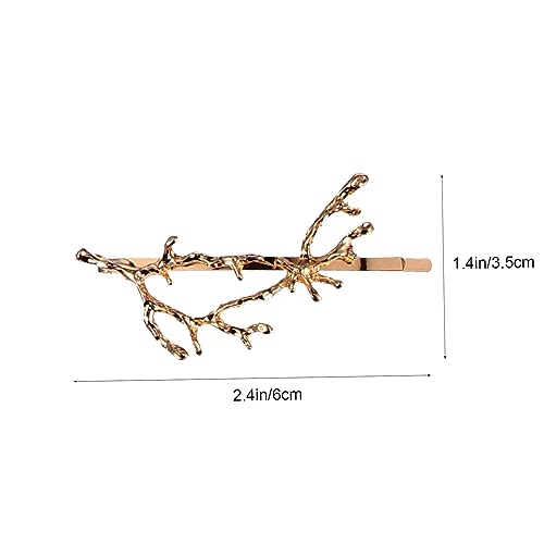 ELAYARD 10 Stück Teiliges Kreative Geweih Haarspangen aus Modische Baumzweig Haarklammern in Silber Gold Antikbronze Antiksilber und Antikrosegold für Damen und Mädchen Schonend und von ELAYARD