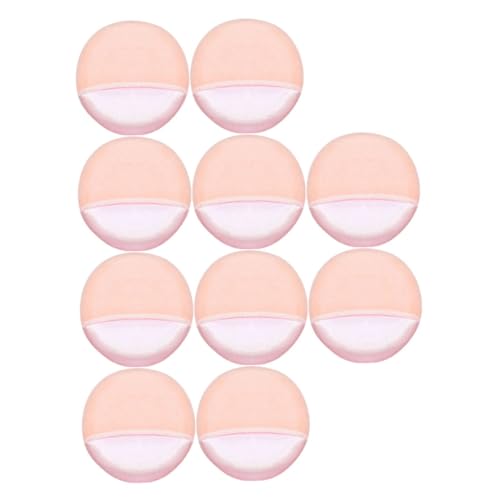 ELAYARD 10 Stück Teiliges Makeup Puderquaste für Frauen Weiche Waschbare Gesichtsschwämme aus Sicherem Material Wiederverwendbar für Foundation Concealer Puder von ELAYARD