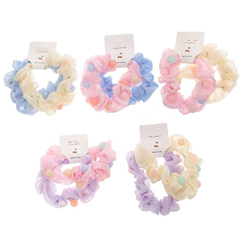 ELAYARD 10 Stück Teiliges Mesh Haargummi Candy Farben Elastische Haarschlaufen mit Feiner Verarbeitung Vielseitig für Mädchen zum Stylen und Fixieren von Pferdeschwanz und Lockeren von ELAYARD
