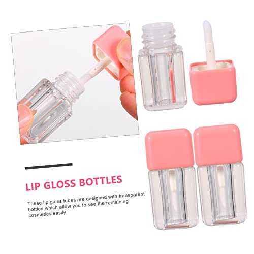 ELAYARD 10 Stück Teiliges Mini Lip Gloss Tubes Wiederbefüllbare Lippenbalsam Behälter aus Kunststoff Tragbar mit Dicht Schließendem Deckel für DIY Lipgloss Reisen und Outdoor Einsatz von ELAYARD