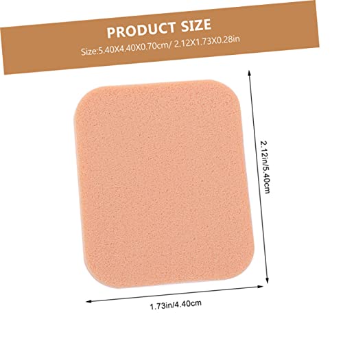 ELAYARD 10 Stück Teiliges Quadratische Make up pads für Damen Weiche Hautfreundliche Foundation Pads Wiederverwendbar für Puder Creme Concealer Blush und Highlighter Tragbar und Sparsam von ELAYARD