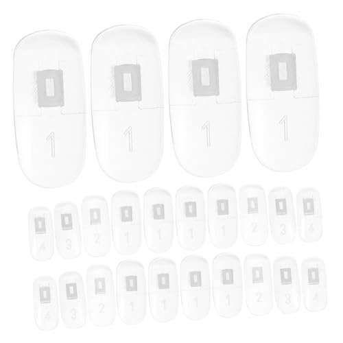 ELAYARD 100 Stück Nagelspitzen Transparent Nail Art Practice Tips Nail Polish Display Sticks Übungstips für Anfänger und Profis Salon Zubehör ELAYARD 100 Stück Nagelspitzen Transparent Nail Art Practice Tips Nail Polish Display Sticks Übungstips für Anfänger und Profis Salon Zubehör von ELAYARD
