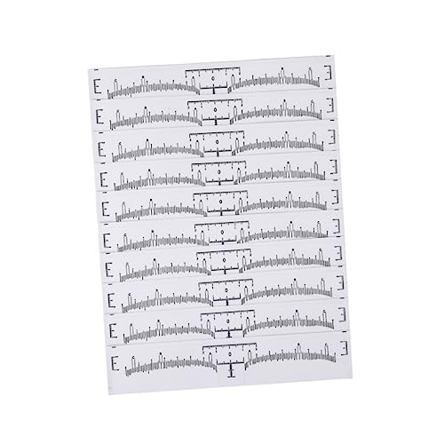 ELAYARD 100stücke Augenbrauen Aufkleber Augenbrauen Gestaltung Werkzeuge Augenbrauenformer Augenbrauenmaß Professionelles Augenbrauenmaß von ELAYARD