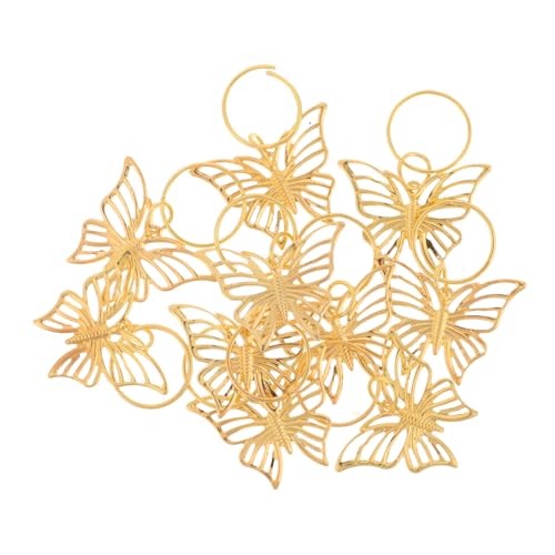ELAYARD 12 Stück Teiliges Haarschmuck für Zöpfe und Dreadlocks Elastische Braid Ringe mit Großen Goldfarbenen Schmetterlingsanhängern Vielseitige Haarclips für Frauen und Teenager ELAYARD 12 Stück Teiliges Haarschmuck für Zöpfe und Dreadlocks Elastische Braid Ringe mit Großen Goldfarbenen Schmetterlingsanhängern Vielseitige Haarclips für Frauen und Teenager von ELAYARD