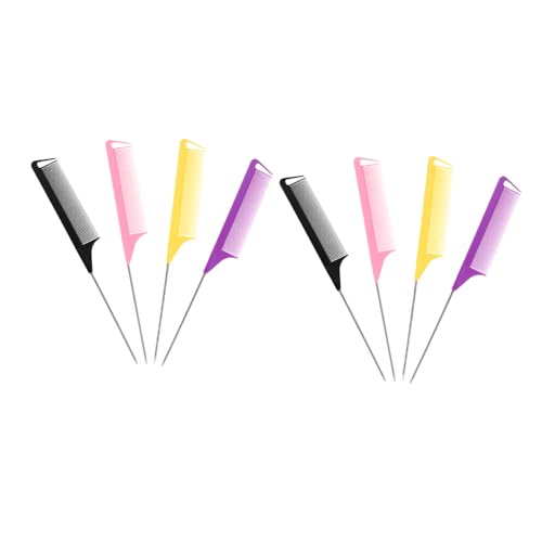 ELAYARD 12 Stück Teiliges Haarschneidekamm Spitzschwanz Langlebige Friseurkämme aus Hochwertigem Kunststoff Rutschfestes Design für Damen Herren für Salon und Zuhause von ELAYARD