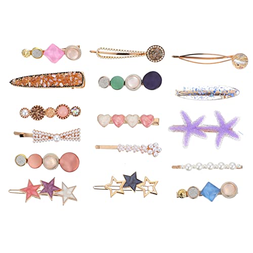ELAYARD 16stücke Haarclips Zarte Haarspangen Stilvolle Seitenschmuck Haarnadeln Für Mädchen Und Frauen von ELAYARD