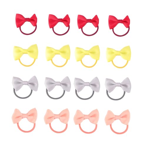 ELAYARD 18 Stück Teiliges Haarschleifen Mädchen Elastische Ponytail haarbänder aus Grosgrain Band Farbige Haarschmuck accessoires für Junge Mädchen Kleinkinder und Zufällige Farbe von ELAYARD