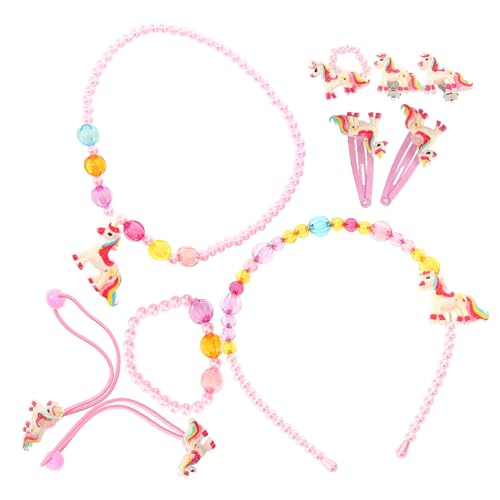ELAYARD Kinderschmuckset Mit Halskette Für Mädchen Schmuckset Für Kleinkinder Aus Kunststoff Verspielter Kinderschmuck Schmuck Für Kleine Mädchen Halskettenset Für Schmuck Für von ELAYARD