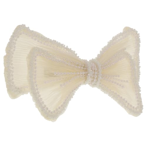 ELAYARD 1stück Handgefertigter Perlen-bowknot Haarkamm Für Bräute Elegantes Hochzeitsaccessoire Für Frauen Für Partys Und Besondere Anlässe Weiß von ELAYARD