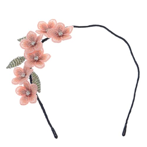 ELAYARD Blumen Stirnband Bestickt Handgemacht Tuch Haarband Dekor Damen Retro Blumen Haar Stilvolle Hochzeit Party Tanz Verlobung Jubiläum Anlass Alltags Gebrauch von ELAYARD