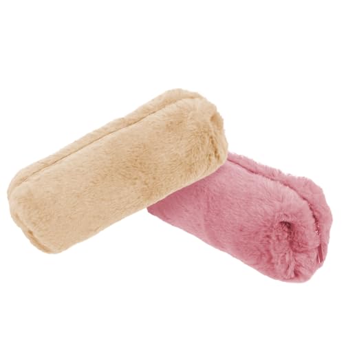 ELAYARD 2 STÜCK Plüsch Federmäppchen Weiches Langlebiges Stiftesäckchen mit Großem Fassungsvermögen Multifunktionale Schreibtisch Aufbewahrungstasche für Schüler Praktische Schreibwaren von ELAYARD