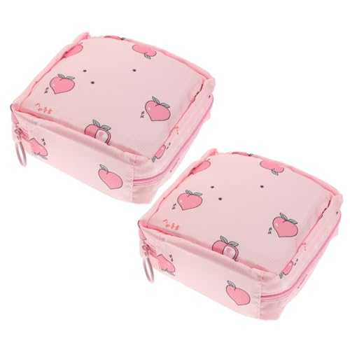 ELAYARD 2 STÜCK Praktische wasserdichte Hygienebeutel mit Verdecktem Reißverschluss Kompakte Damenbinden Aufbewahrungstasche für Reisen und Alltag Diskret und Platzsparend für Frauen von ELAYARD