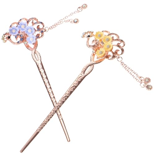 ELAYARD 2 Stck Chinesische Haarnadeln mit Quasten Metall Haarschmuck für Damen Stilvolle Haarschieber im Vintage Stil Dekorative Haarnadeln für Hochsteckfrisuren und Alltag Geeignet für ELAYARD 2 Stck Chinesische Haarnadeln mit Quasten Metall Haarschmuck für Damen Stilvolle Haarschieber im Vintage Stil Dekorative Haarnadeln für Hochsteckfrisuren und Alltag Geeignet für von ELAYARD