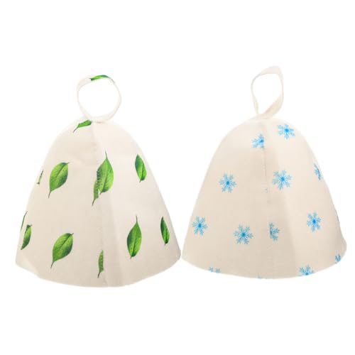 ELAYARD 2 Stück Filz Sauna Hut Dicke Saunakappe aus Elastischem Filz Langlebig und Formstabil mit Praktischem Aufhänger Leicht und Tragbar für Damen und Herren für Sauna Zuhause und von ELAYARD