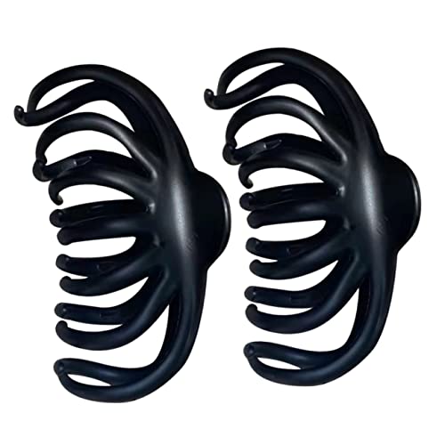 ELAYARD 2 Stück Große Haarklammern aus Tortoiseshell Langlebig Rutschfest Französisches Design Haarschmuck für Damen für Alltag und Besondere Anlässe von ELAYARD