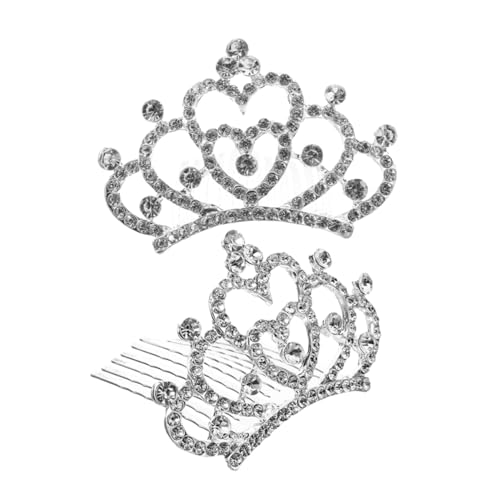 ELAYARD 2 Stück Haarkamm mit Funkelnden Strasssteinen Prinzessin Haaraccessoire für Mädchen zur Kopfhaut Geeignet für Tanzaufführungen und Festliche Anlässe von ELAYARD