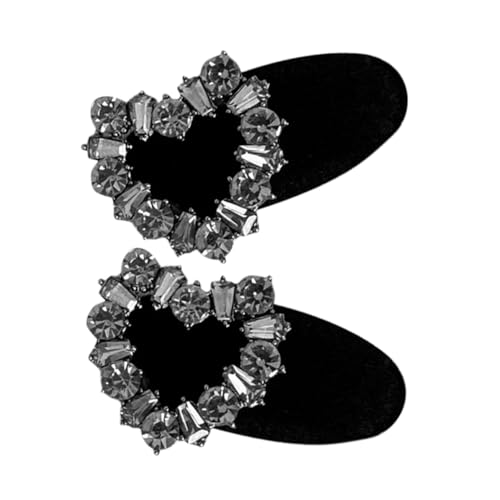 ELAYARD 2 Stück Kleine Haarklammern Herzform Modische Haarklammern für Damen Mädchen Leichtes Design Schonend für Dünnes Haar Vielseitige Haaraccessoires für Verschiedene Frisuren von ELAYARD