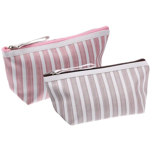 ELAYARD 2 Stück Kosmetiktasche Damen Tragbar Reise Kulturbeutel Leicht Toiletry Pouch Makeup Tasche für Unterwegs und Outdoor Langlebig mit Reißverschluss Praktische Aufbewahrung für von ELAYARD