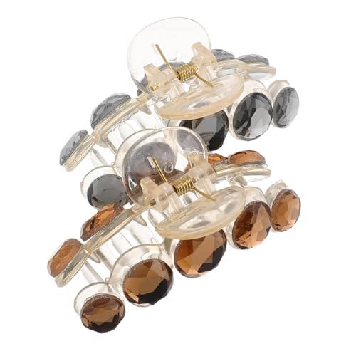 ELAYARD 2stücke Wasserfall-haarspangen Mit Kristallen Für Dickes Haar Große Haarklammern Für Frauen Und Mädchen Elegante Haaraccessoires von ELAYARD