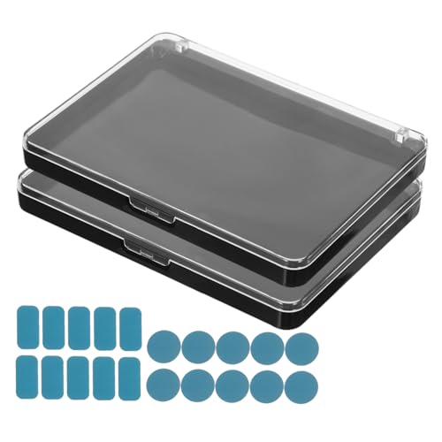 ELAYARD 2stücke Leere Make-up-palette Lidschatten-organizer Mit Transparentem Deckel Für Highlighter Kosmetik Aufbewahrung Tragbar Platzsparend von ELAYARD