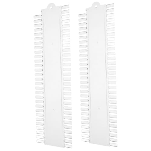 ELAYARD 2 Stück Nail Tip Palette Transparent Übung Farbpalette Farben Nagellack Display für DIY Nageldesign Anfänger Praxis Nail Polish Practice Board von ELAYARD