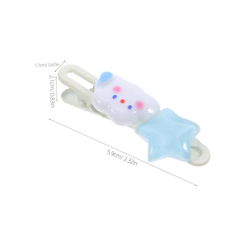 ELAYARD 2 Stück Niedliche Wolken Stern haarspangen Mädchen und Teens Leichte Langlebige Haarklammern für Seitliche Ponyfrisuren Modischer Haarschmuck für Alltag und Reisen von ELAYARD