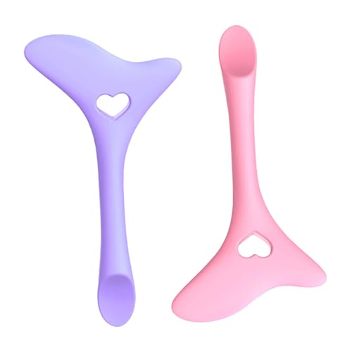 ELAYARD 2 Stück Silikon Eyeliner Make up Hilfsmittel Weiche Elastische Augen make up Applikatoren Wiederverwendbar Praktisch für Präzises Creme eyeliner Kompakt und Hautfreundlich für von ELAYARD