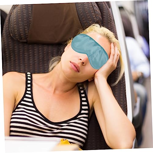 ELAYARD 2 Stück Teiliges Schlafmaske aus Seidigem Satin Verstellbares Weiches Band Lichtundurchlässige Augenbedeckung für Männer und Frauen für Schlaf Reisen Camping und Entspannung von ELAYARD