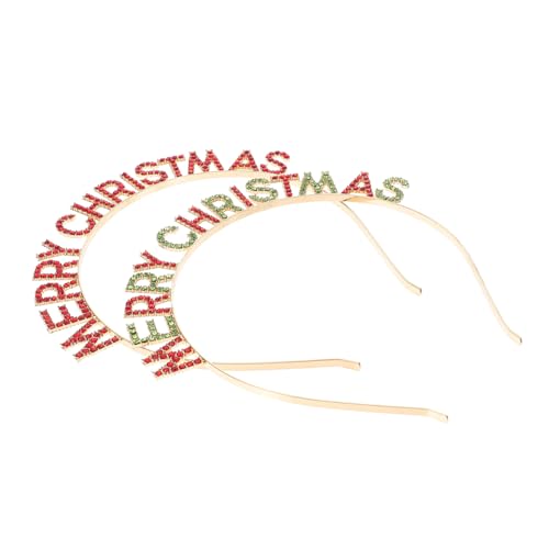 ELAYARD 2 Stück Weihnachtliche Haarbänder Festival Kopfschmuck mit Kreativem Design Leicht und Bequem für Karneval Kostümparty und Festliche Feiern Langlebig und Auffällig von ELAYARD