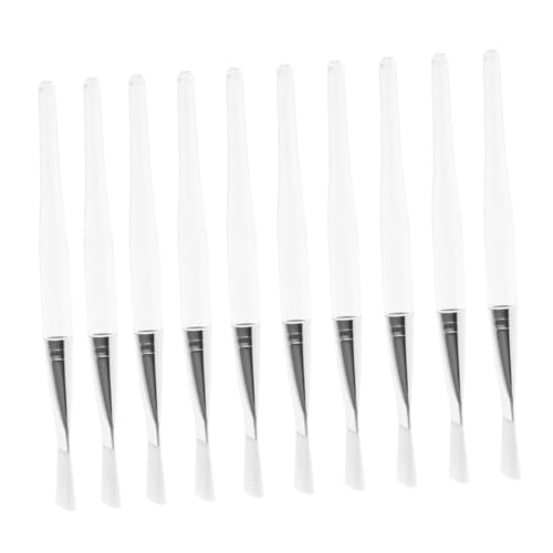 ELAYARD 20 Stück Teiliges Gesichtsmaskenpinsel Transparentem Kristallgriff Weichen Nylonborsten für Make up Masken und Serum Sanfte Anwendung für Frauen Professionell und Zuhause von ELAYARD