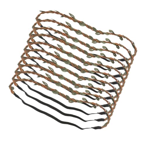 ELAYARD 20 Stück Teiliges Handgefertigte Haarbänder mit Naturgetreuen Blättern und Gedrehtem Seil Verstellbare Damen Haarschmuck für DIY Blumenkränze Haarreifen Armbänder und Halsketten ELAYARD 20 Stück Teiliges Handgefertigte Haarbänder mit Naturgetreuen Blättern und Gedrehtem Seil Verstellbare Damen Haarschmuck für DIY Blumenkränze Haarreifen Armbänder und Halsketten von ELAYARD