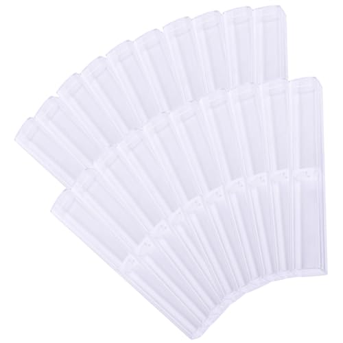 ELAYARD 20 Stück Teiliges Transparentes Stifte etui Kunststoff Robust Langlebig Praktische Aufbewahrungsbox für Füller Geschenkverpackung Büro Schule Kompakte Handtaschentauglich von ELAYARD