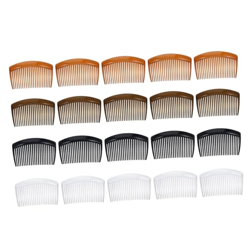 ELAYARD 20 Stück Teiliges Umweltfreundliche Kunststoff Haarkämme Seitliche Damen Haarkämme in Schwarz Transparent Dunkel Hellbraun Fester Sitz für Vielseitige Frisuren für Styling und ELAYARD 20 Stück Teiliges Umweltfreundliche Kunststoff Haarkämme Seitliche Damen Haarkämme in Schwarz Transparent Dunkel Hellbraun Fester Sitz für Vielseitige Frisuren für Styling und von ELAYARD