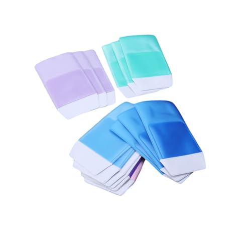 ELAYARD 21 Stück Teiliges Buntes Pen Pocket Protector aus Verschleißfestem Material Auslaufsicher mit Ausreichend Platz für Stifte Kosmetik Münzen Vielseitig als Federmäppchen oder von ELAYARD