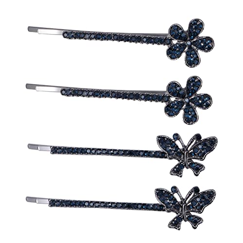 ELAYARD 2paare Retro Seitenclips Strass Haarspangen Frauen Haarschmuck Strass Clip Retro Haarspange Haar Clips von ELAYARD