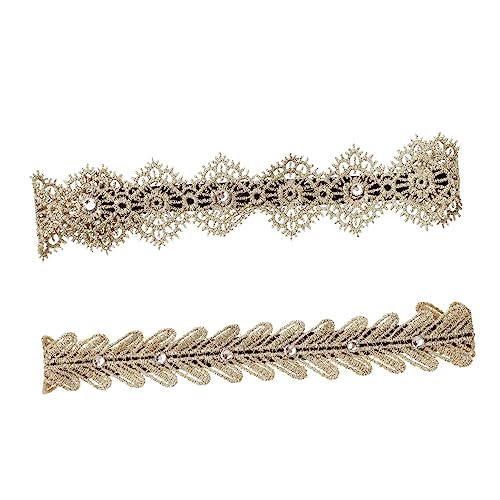 ELAYARD 2stücke Zwei Süße Blumen-stirnbänder Für Mädchen Elegante Haaraccessoires Für Kleinkinder Für Fotos Und Partys Bequemes Design Ohne Druckstellen von ELAYARD