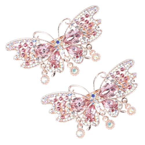 ELAYARD 2 Stücke Haarklammern für Frauen Haarnadeln Frühlingsdesign Schmetterlings Haarclips Haarspangen für von ELAYARD