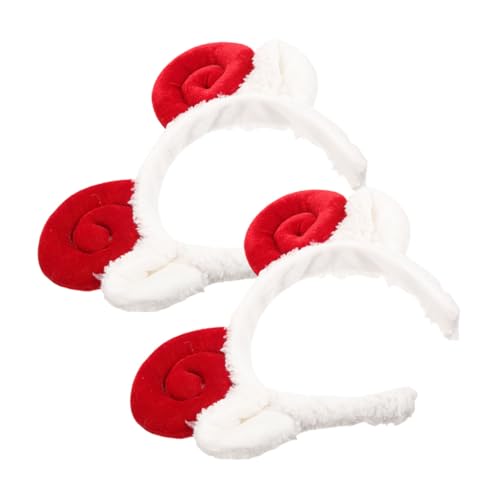 ELAYARD 2stücke Schafohren Haarband Mit Schafsohren Bezauberndes Stirnband Für Party Halloween-schafshorn-requisite Kopfschmuck Mit Schafsohren Cartoon Headwear von ELAYARD