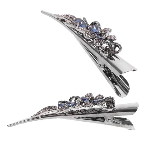 ELAYARD 2stücke Strass Haarspangen Für Frauen Metall-krokodilklemmen Mit Glitzersteinen Dekorative Haarspangen Zum Stylen Für Verschiedene Anlässe von ELAYARD